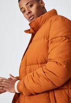Cotton On - Essential recycled puffer - rust