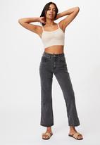 Cotton On - Rib cotton blend cami - taupe