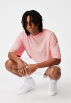 Factorie - Relaxed washed T-shirt - washed soft pink