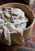 Barrydale Hand Weavers - Baby blanket - stripes throughout - multi