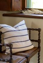 Barrydale Hand Weavers - Country cushion cover - navy & cream 