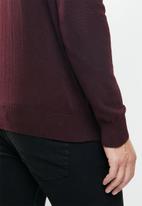 Brave Soul - Humen knitwear - burgundy