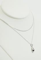 Superbalist - Sterling silver layered pendant necklace - silver