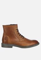 Jack & Jones - Karl leather boot - tan