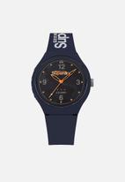 Superdry. - Silicone strap watch - navy