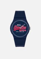 Superdry. - Silicone strap watch - blue 2