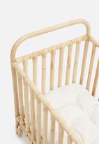Sixth Floor - Dawn rattan cot with cushion - natural