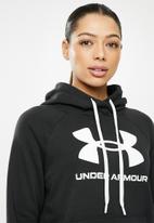 Under Armour - Rival fleece logo hoodie - black