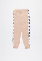 KAPPA - Banda slim fit wrasto pants - pink & white