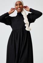 Cotton On - Woven lange babydoll medaxi - black