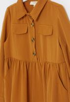 Superbalist Kids - Younger girls utility shirt dress - brown