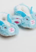 snoozies!® - Baby goat furry footpal - blue 