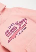 Aca Joe - Pre-girls fleece hoodie - baby pink
