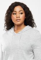 Blake - Soft Touch hoodie cropped - grey 