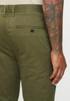 Jonathan D - Trousers with front pleats and side entry pockets - olive