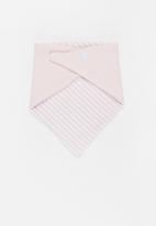 Little Lumps - Bib bandanna - pink & white 