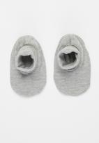 Little Lumps - Shoes ribbed - grey