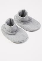 Little Lumps - Shoes ribbed - grey