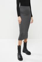 Me&B - Cable knit pencil skirt - grey 