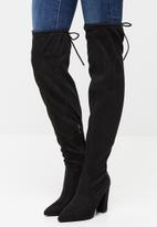 Miss Black - Tonic over the knee boot - black