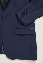 Superbalist - Don fashion slim fit 1-button double vent blazer - navy