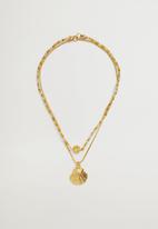 Violeta by Mango - Azalea necklace - gold