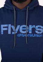 Flyersunion - Brushed fleece hoodie - navy