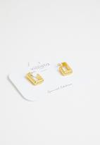 Violeta by Mango - Nenufar earrings  - gold