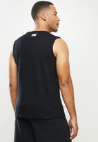 NBA - Miami black retro vest (straight hem)  - cotton single jersey - black