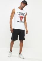NBA - Bulls white retro vest straight hem - white