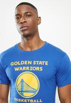 NBA - Icon warriors basketball straight hem printed T-shirt - blue