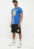 NBA - Icon warriors basketball straight hem printed T-shirt - blue