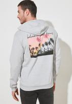 Trendyol - Back printed hoodie - grey