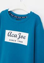 Aca Joe - Tween boys brushed fleece sweater - teal