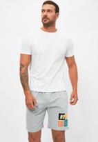 Trendyol - Short sleeve tee & shorts sleep set - grey print
