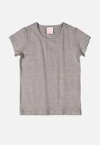 Quimby - Girls basic T-shirt - grey