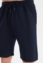 Trendyol - Plain top & shorts pj set - navy