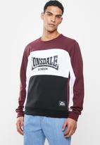 Lonsdale - Block fleece sweater - multi