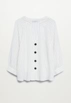 Violeta by Mango - Plus blouse cute - white