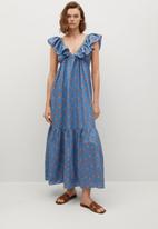 MANGO - Dress sunny - medium blue