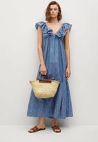 MANGO - Dress sunny - medium blue