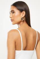 Glamorous - Lace trim top - white