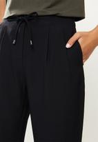 ONLY - Aia highwaist string pant - black