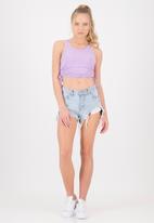 The Lot - Stop it ruche crop - lilac