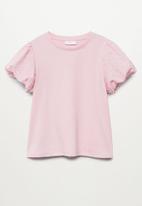 MANGO - T-shirt plume - pink
