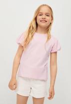 MANGO - T-shirt plume - pink