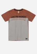 UP Baby - Live the moment tee & shorts set - brown