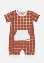 UP Baby - Romper with pockets - brick