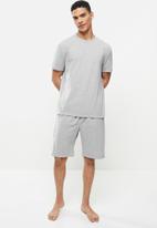 Trendyol - Basic top & shorts pj set - grey