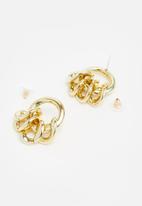 Superbalist - Chain link hoop earrings - gold